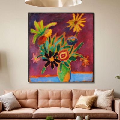 Colourful Flowers Alexej von Jawlensky avj20 canvas print 