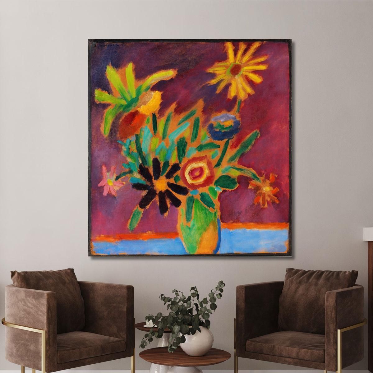 Colourful Flowers Alexej von Jawlensky avj20 canvas print 