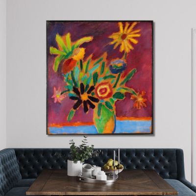 Colourful Flowers Alexej von Jawlensky avj20 canvas print 