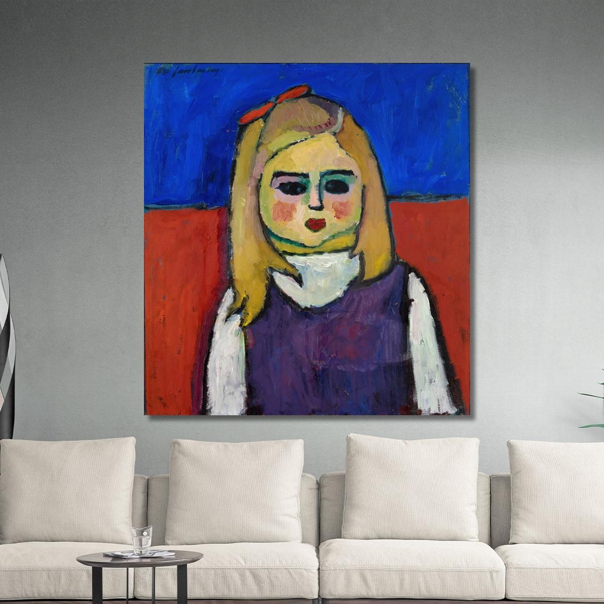 Child Alexej von Jawlensky, avj22 ภาพพิมพ์บนผ้าใบแคนวาส