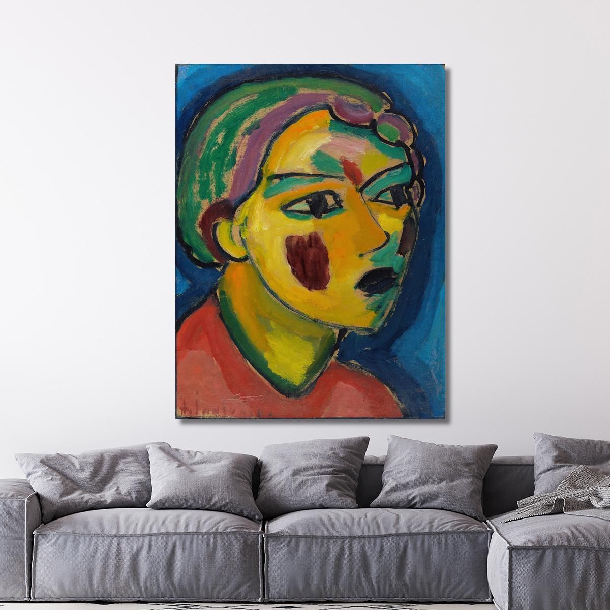 Poet Mystical Head Alexej von Jawlensky avj24 canvas print 