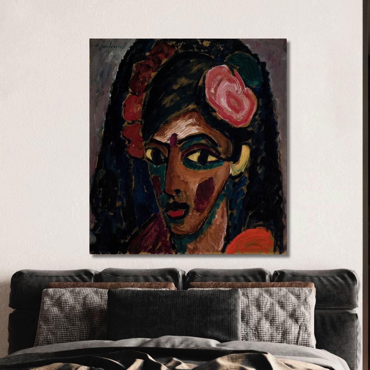 Egyptian Girl Alexej von Jawlensky avj26 canvas print 