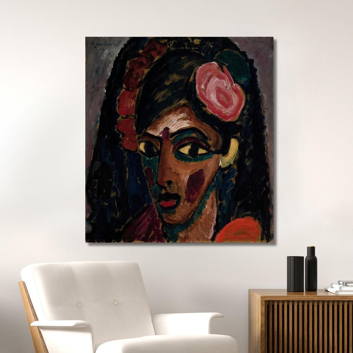 Egyptian Girl Alexej von Jawlensky avj26 canvas print 