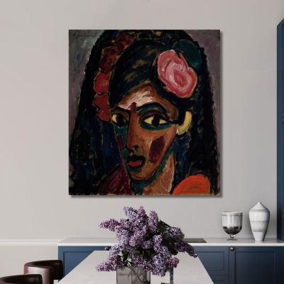 Egyptian Girl Alexej von Jawlensky avj26 canvas print 