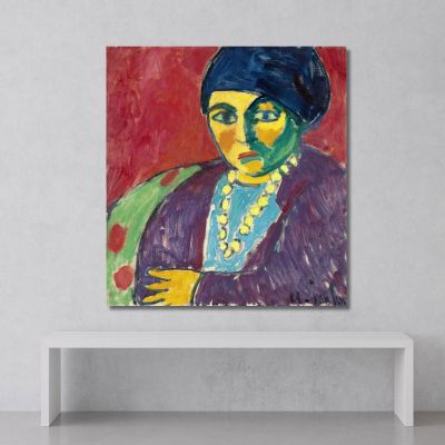 Female Head Helene Alexej von Jawlensky avj27 canvas print 