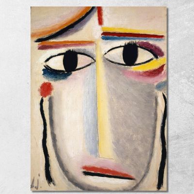 Female Head Alexej von Jawlensky, avj28 canvas print