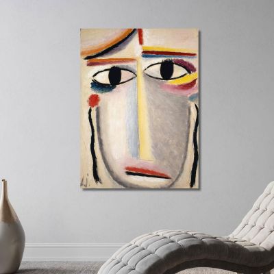 Female Head Alexej von Jawlensky, avj28 canvas print