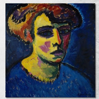 Frauenkopf Head Of A Woman Alexej von Jawlensky avj29 canvas print 