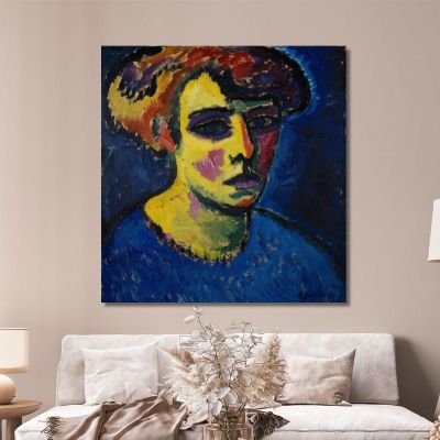 Frauenkopf Head Of A Woman Alexej von Jawlensky avj29 canvas print 