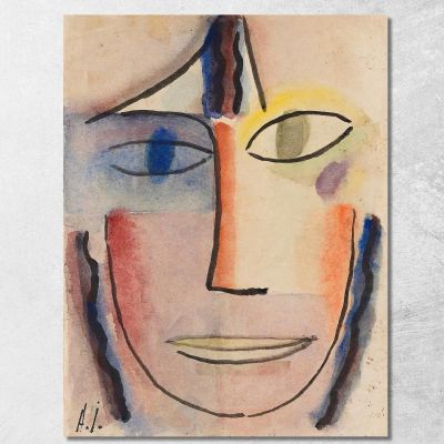 Woman'S Head Femina Alexej von Jawlensky avj30 canvas print 