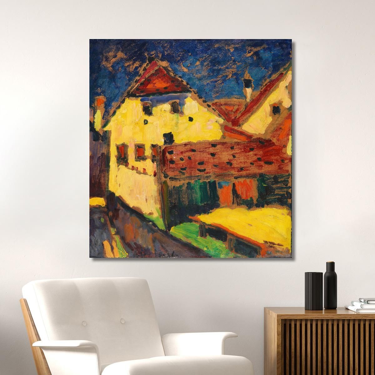 Yellow Houses Alexej von Jawlensky avj35 canvas print 