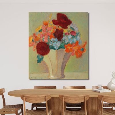 Large Still Life Bright Bouquet Alexej von Jawlensky avj38 canvas print 