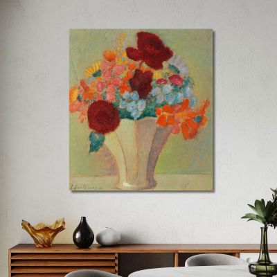 Large Still Life Bright Bouquet Alexej von Jawlensky avj38 canvas print 