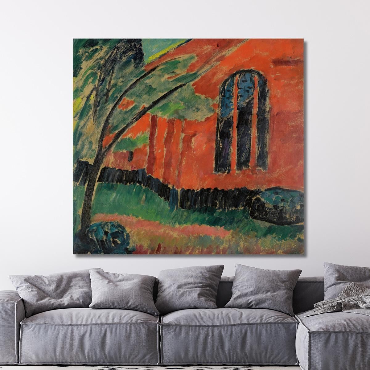 Church In Prerow Church In Prerow Alexej von Jawlensky avj45 canvas print 