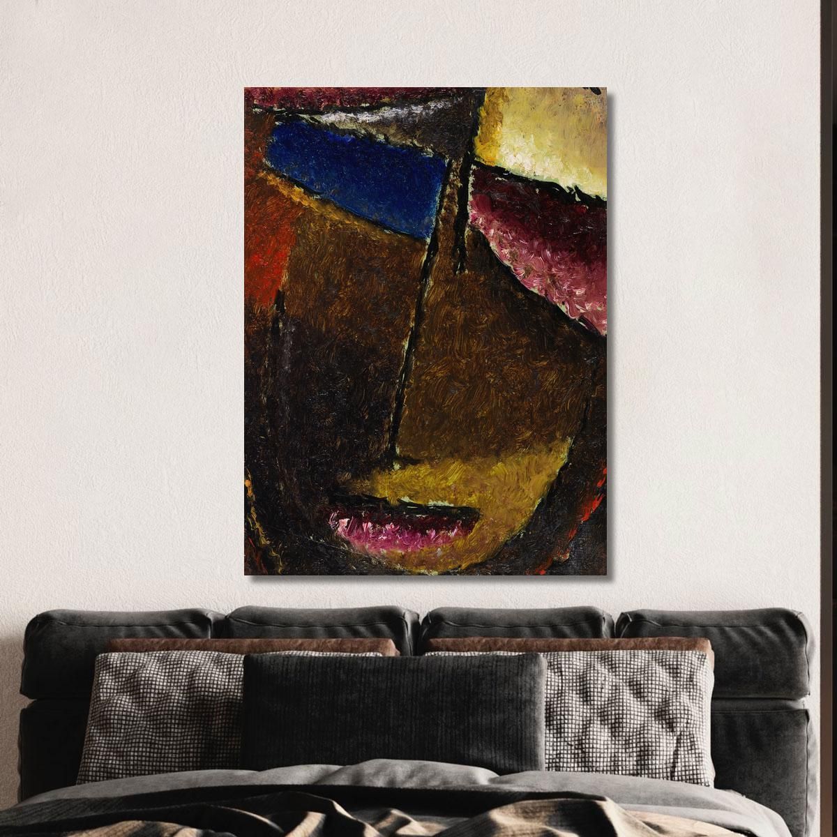 Small Abstract Head Alexej von Jawlensky avj46 canvas print 