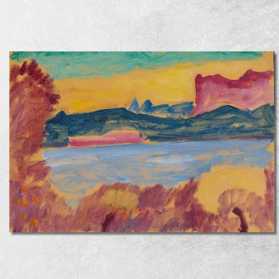 Landscape Lake Geneva Alexej von Jawlensky avj47 canvas print 