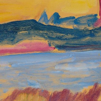 Landscape Lake Geneva Alexej von Jawlensky avj47 canvas print