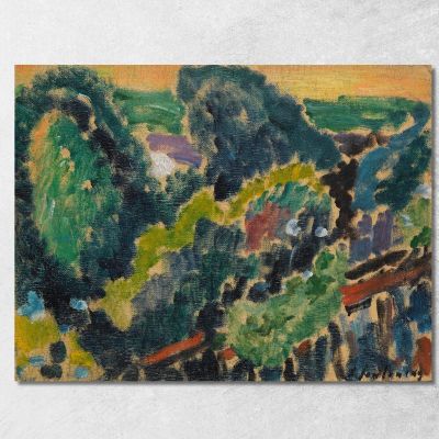 Landscape On Lake Geneva Alexej von Jawlensky avj48 canvas print 