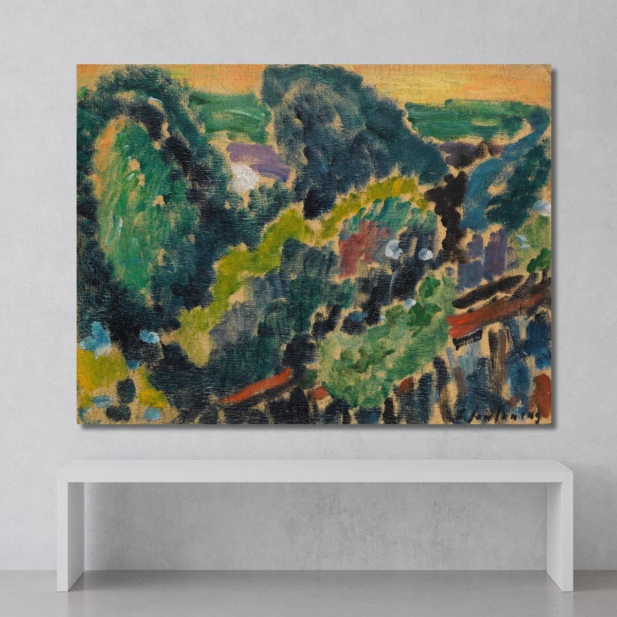 Landscape On Lake Geneva Alexej von Jawlensky avj48 canvas print 