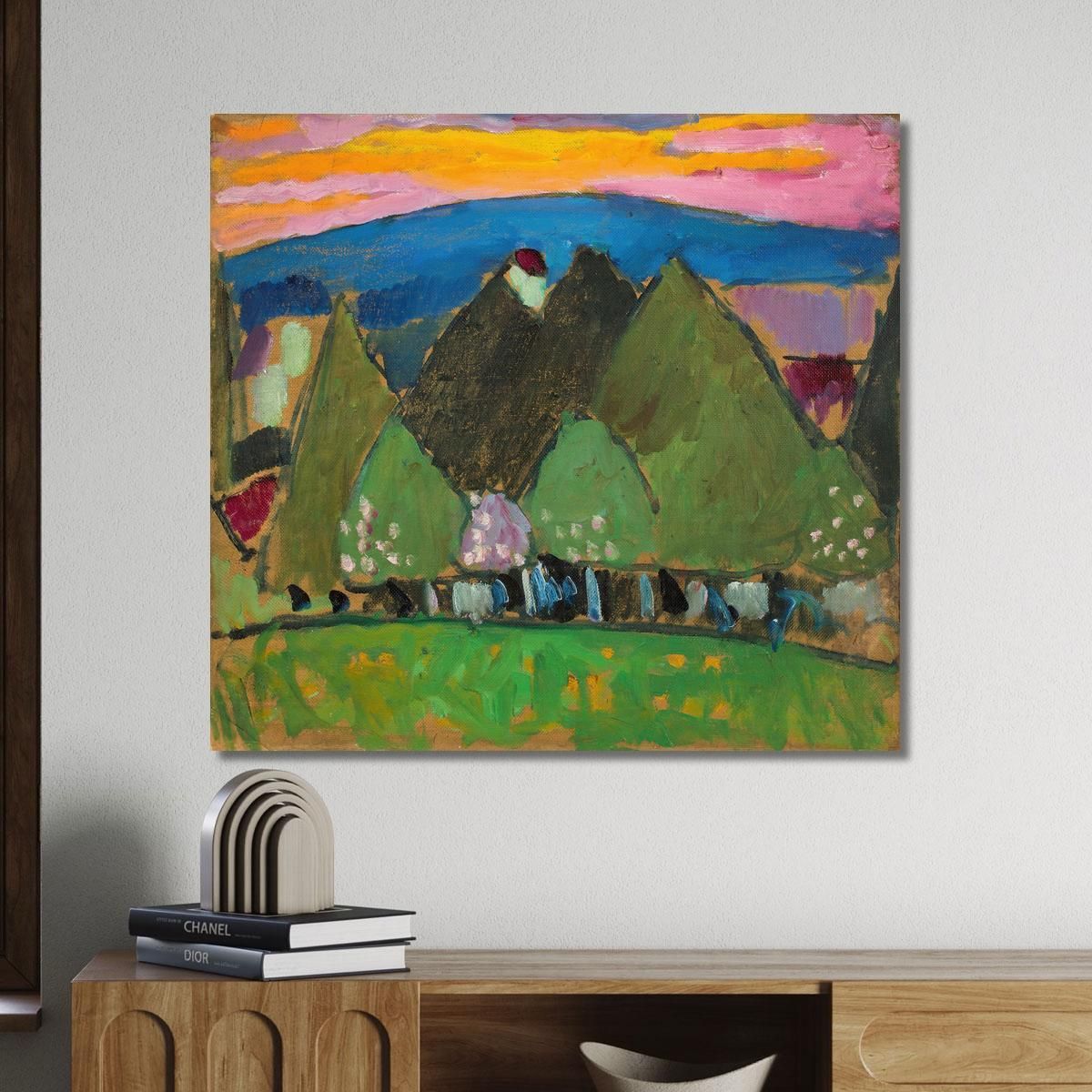 Landscape With Trees Alexej von Jawlensky, avj49 canvas print