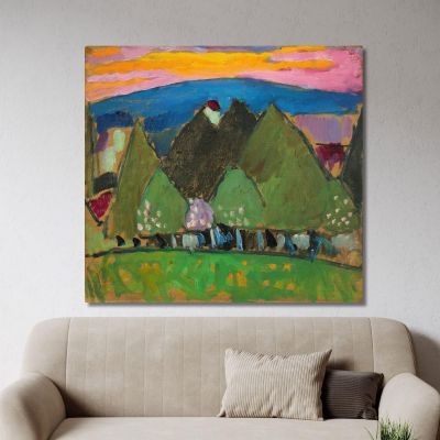 Landscape With Trees Alexej von Jawlensky, avj49 canvas print