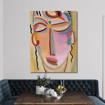 Mystical Head Meditation Alexej von Jawlensky avj71 canvas print 