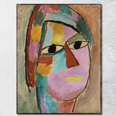 Mystical Head Alexej von Jawlensky avj73 canvas print 