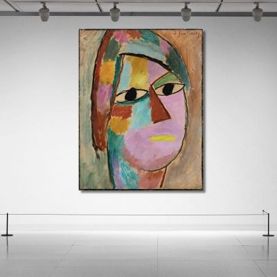 Mystical Head Alexej von Jawlensky avj73 canvas print 