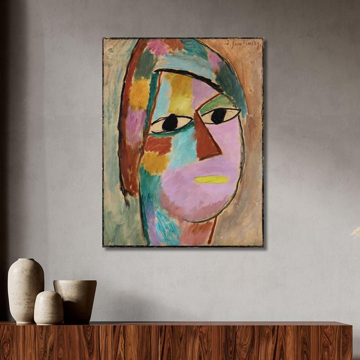 Mystical Head Alexej von Jawlensky avj73 canvas print 