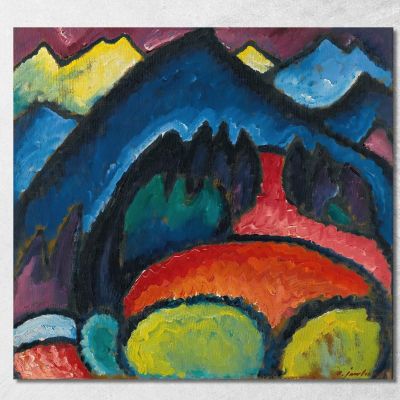 Oberstdorf Mountains Alexej von Jawlensky avj75 canvas print 