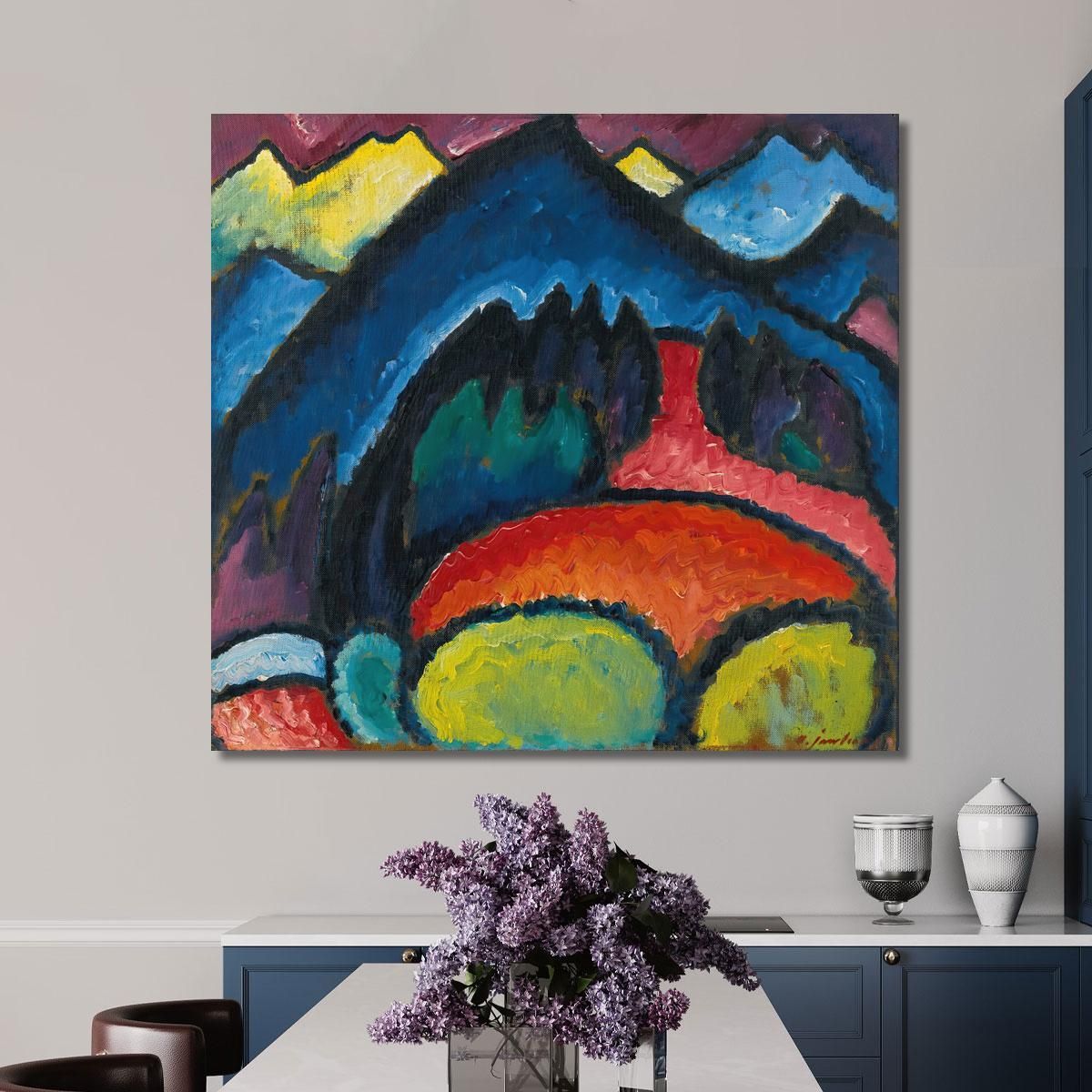 Oberstdorf Mountains Alexej von Jawlensky avj75 canvas print 