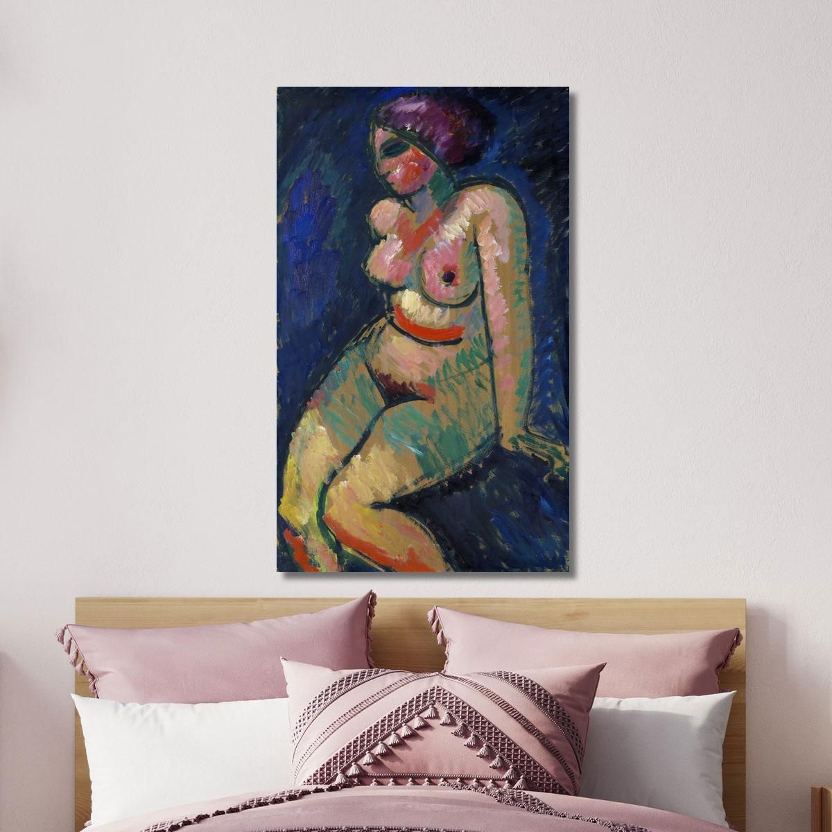 Seated Female Nude Alexej von Jawlensky avj85 canvas print 