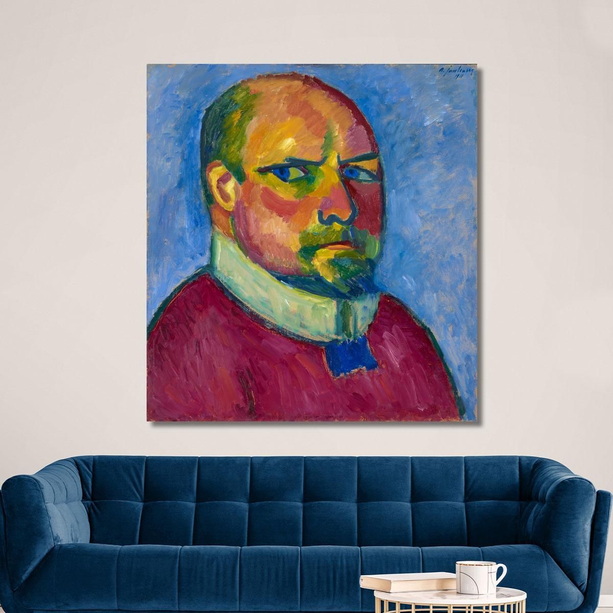 Self-Portrait Alexej von Jawlensky avj87 canvas print 