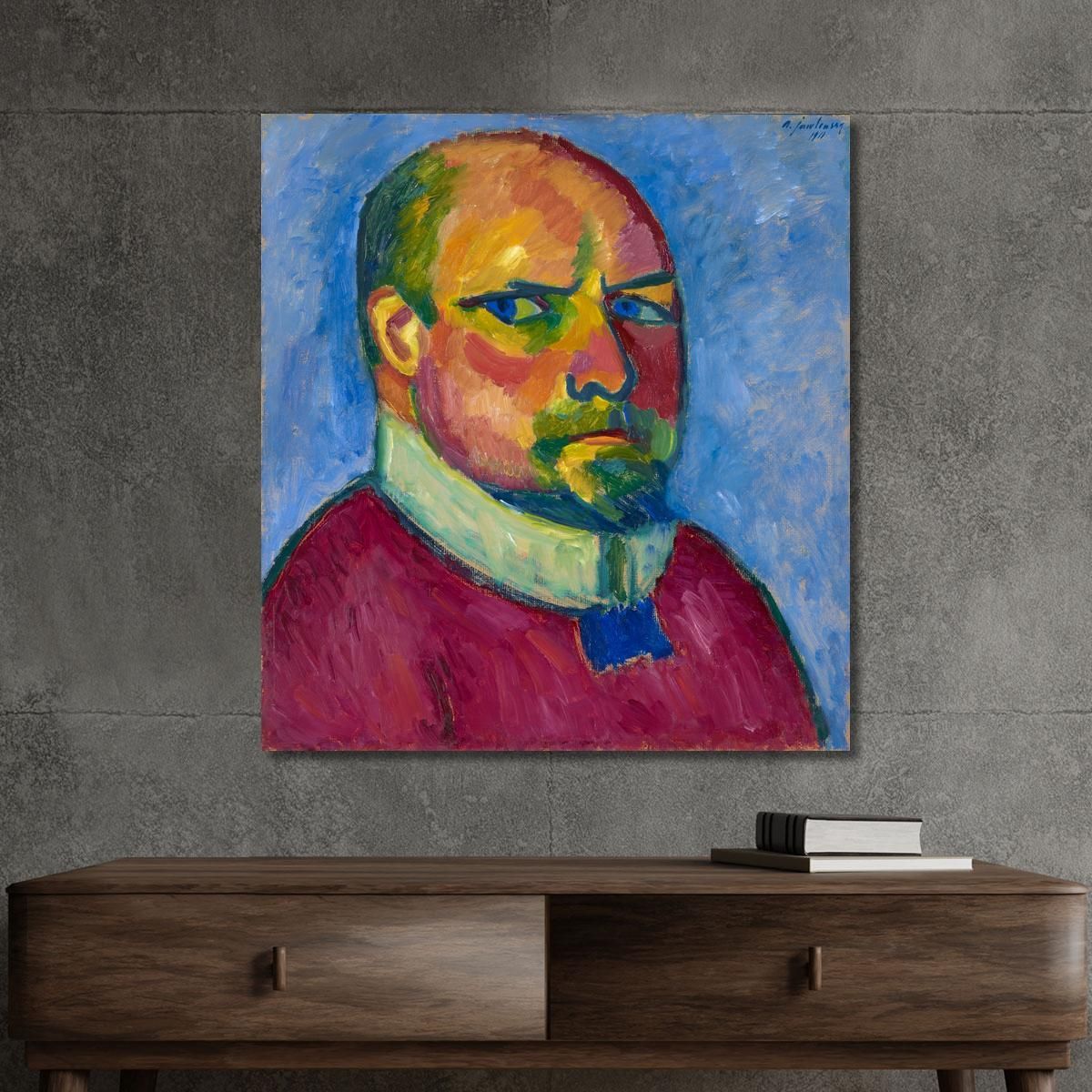 Self-Portrait Alexej von Jawlensky avj87 canvas print 