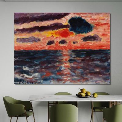 Sunset Borkum Alexej von Jawlensky avj91 canvas print 