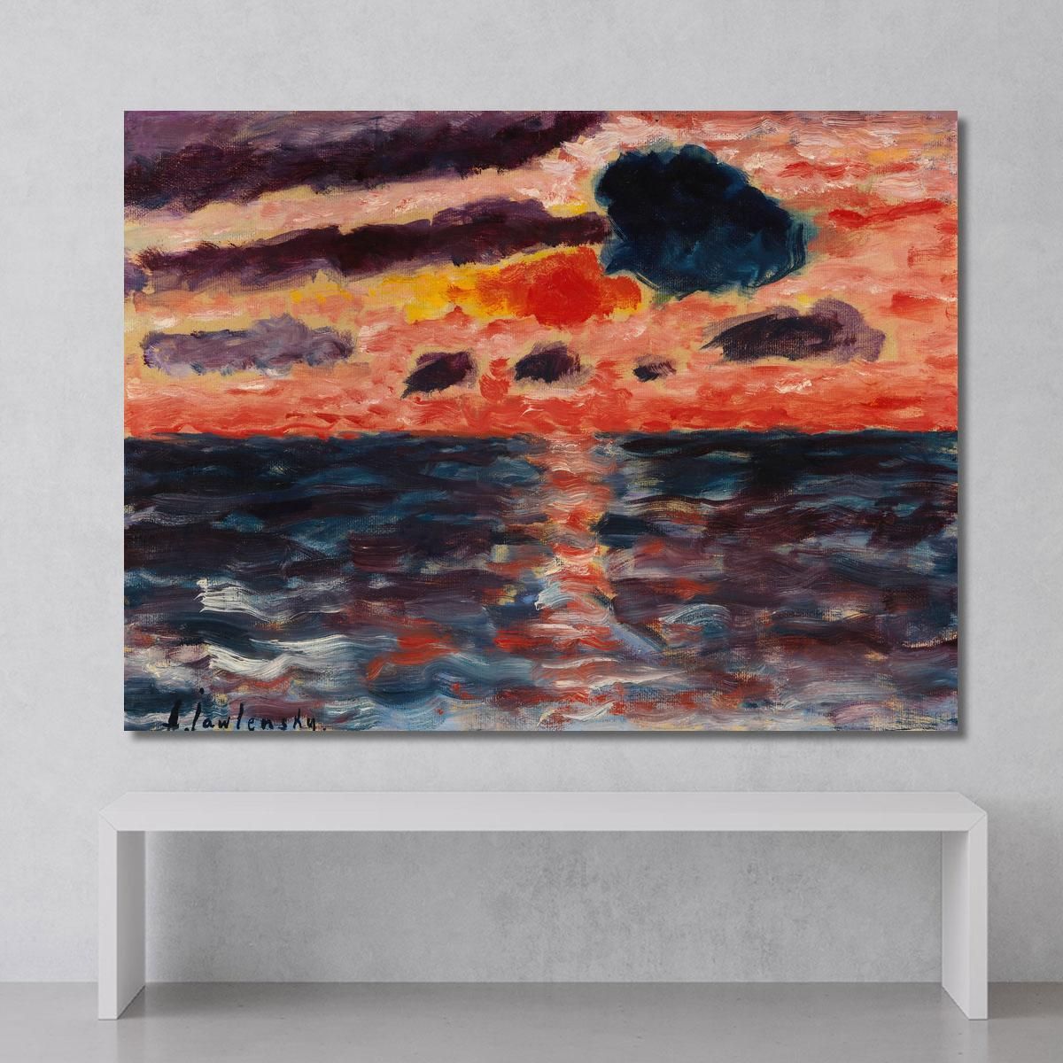 Sunset Borkum Alexej von Jawlensky avj91 canvas print 