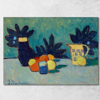 Still Life With Fruit Alexej von Jawlensky avj97 canvas print 