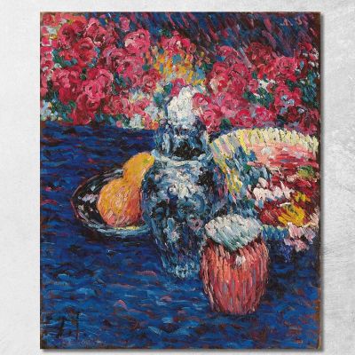 Still Life With Flowers And Fruits Alexej von Jawlensky avj103 canvas print 