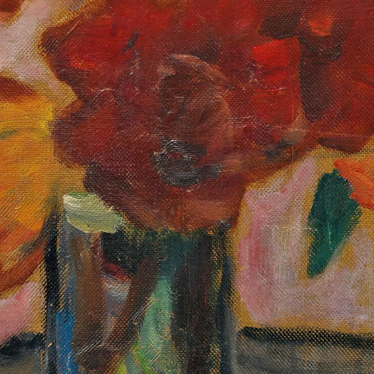 Still Life Still Life With Flowers Alexej von Jawlensky avj106 canvas print