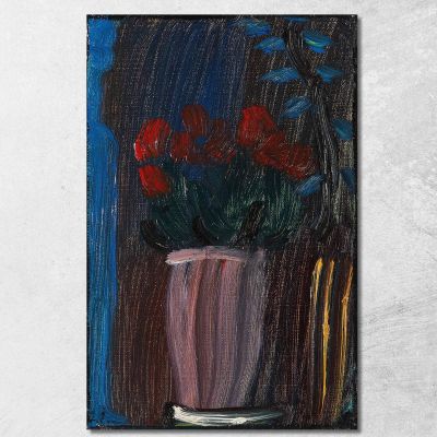 Still Life Cyclamen Blooming Alexej von Jawlensky avj110 canvas print 