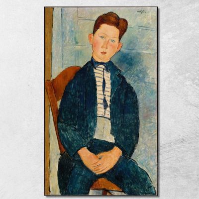 Boy In A Striped Sweater Amedeo Modigliani amd8 canvas print 