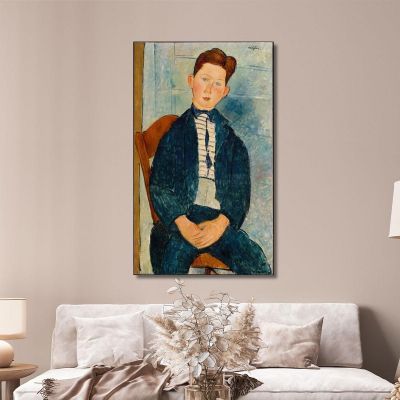 Boy In A Striped Sweater Amedeo Modigliani amd8 canvas print 