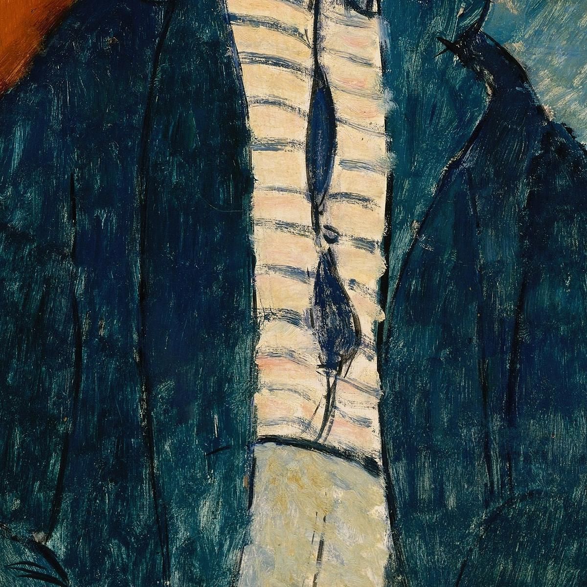 Boy In A Striped Sweater Amedeo Modigliani amd8 canvas print