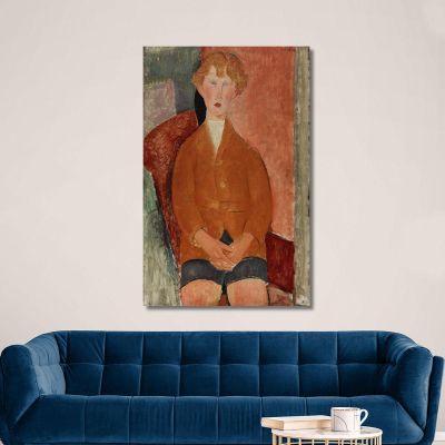 Boy In Short Pants Amedeo Modigliani amd9 canvas print 