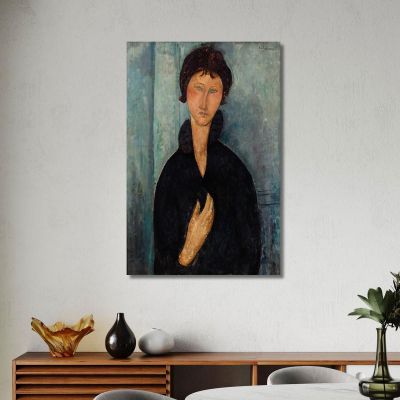Woman With Blue Eyes Amedeo Modigliani amd14 canvas print 