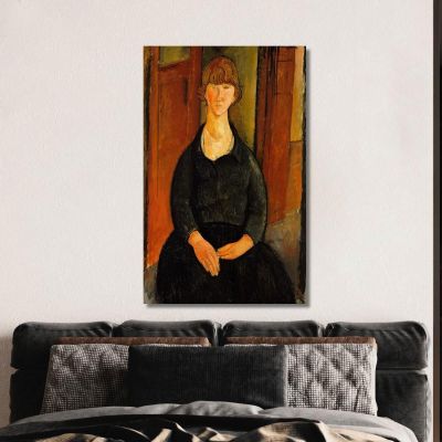 Flower Vendor Amedeo Modigliani amd15 canvas print 