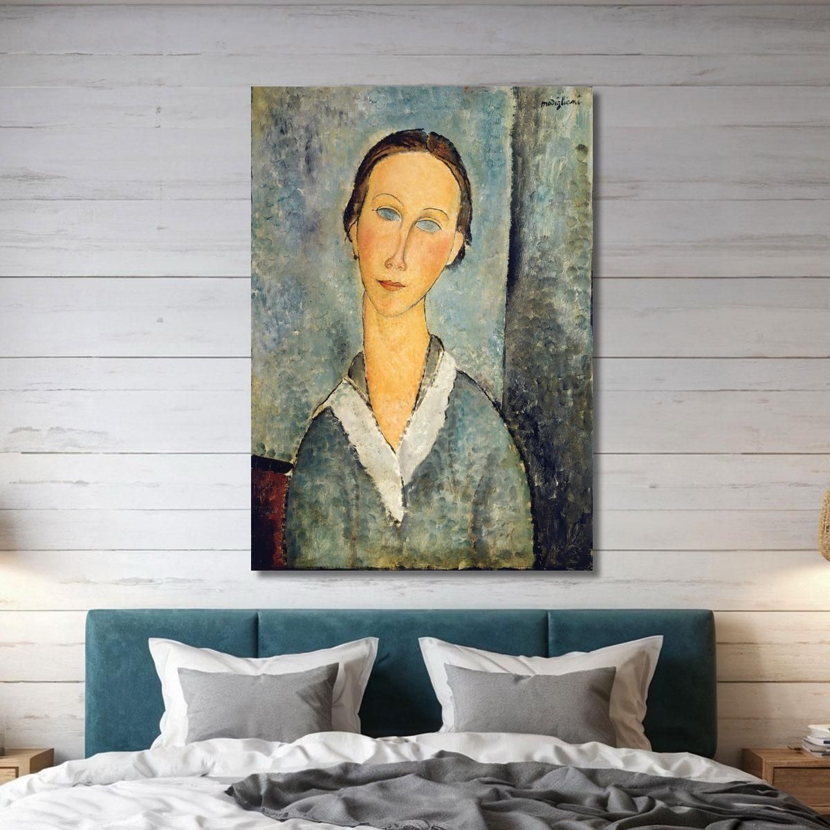 Girl In A Sailor'S Blouse Amedeo Modigliani amd16 canvas print 