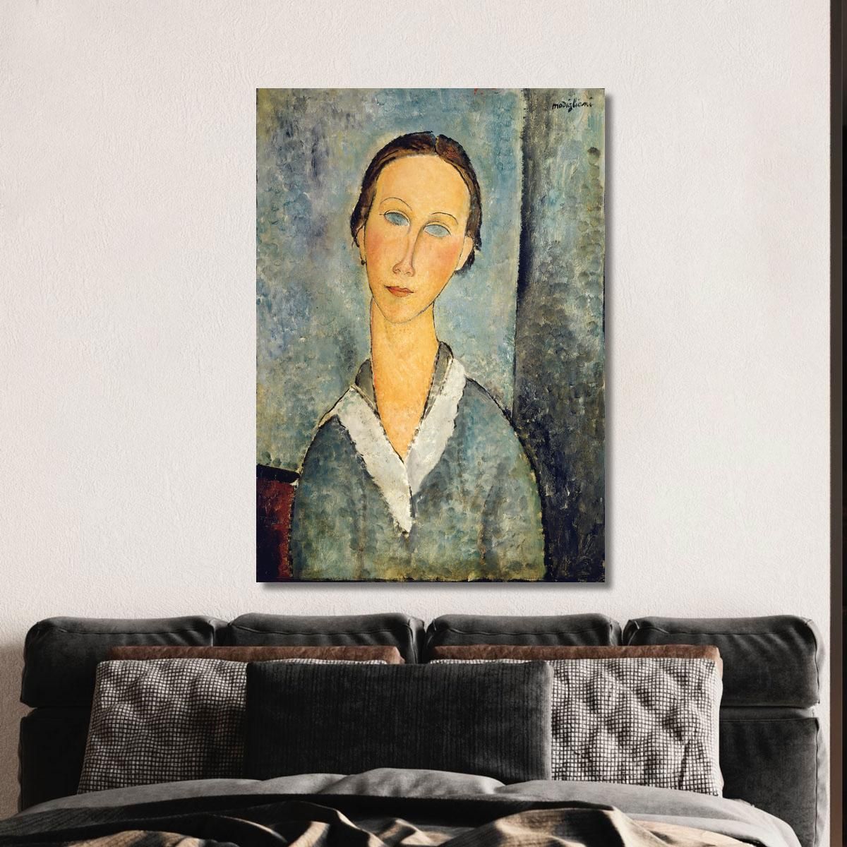 Girl In A Sailor'S Blouse Amedeo Modigliani amd16 canvas print 