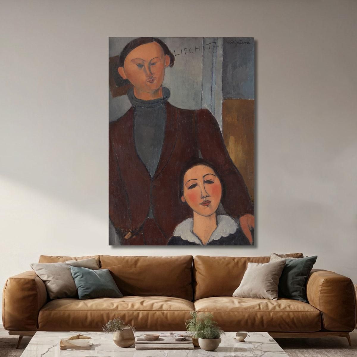 Jacques And Berthe Lipchitz Amedeo Modigliani amd20 canvas print 