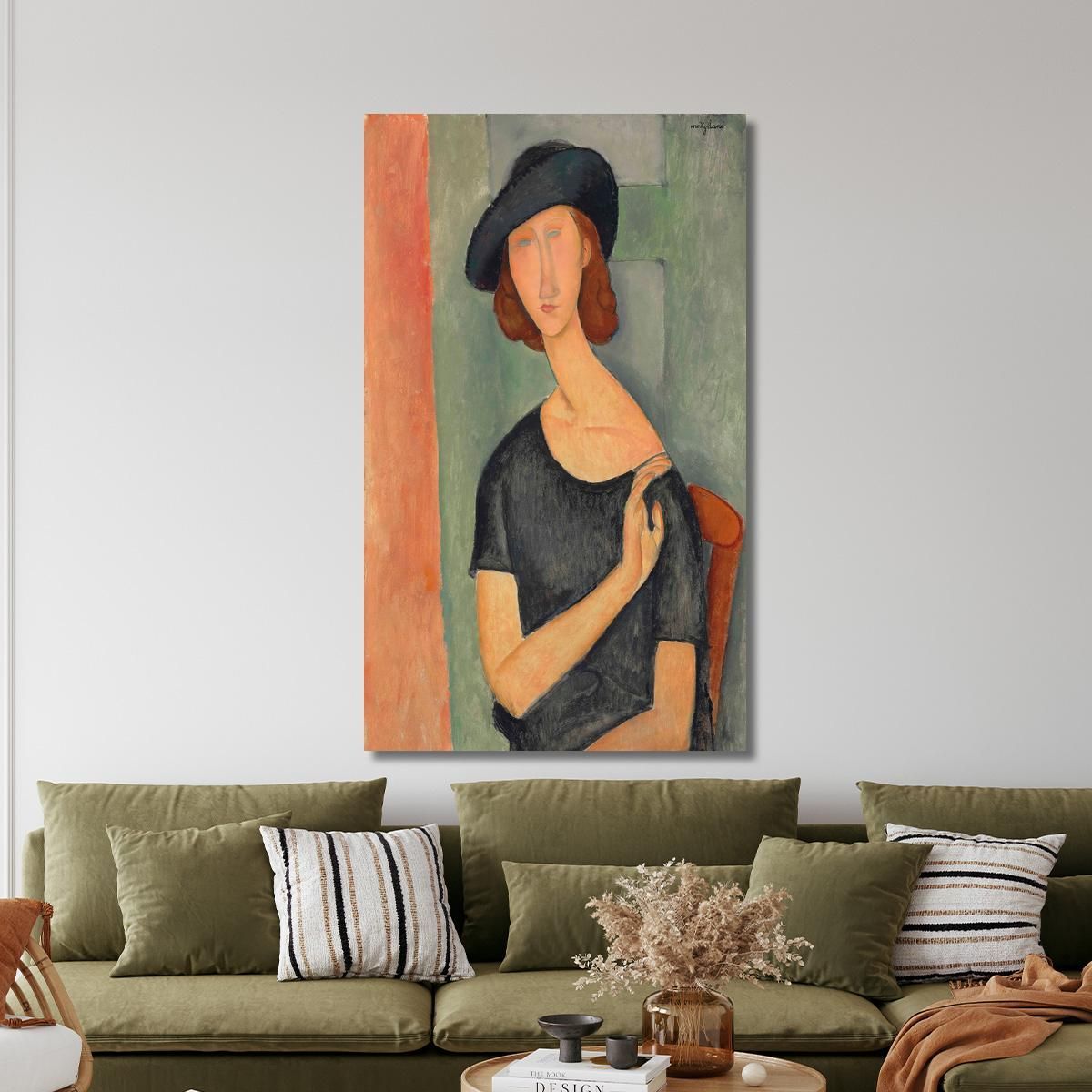 Jeanne Hébuterne With The Hat Amedeo Modigliani amd23 canvas print 